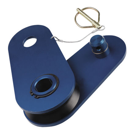 Umlenkrolle blaue Linie